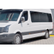 Боковые трубы Black (2 шт., нержавейка) d70, короткая база для Volkswagen Crafter 2006-2016 гг