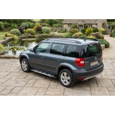 Бокові пороги Sunrise (2 шт., Алюміній) для Skoda Yeti 2009-2017 рр