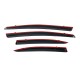 Ветровики с хромированным молдингом (4 шт, Niken) для Honda Civic Sedan VIII 2006-2011 гг