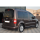 Боковые Трубы BB001 Черные (2 шт., Нержавейка) d60, Maxi База для Volkswagen Caddy 2015-2020 гг