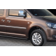 Боковые Трубы BB001 Черные (2 шт., Нержавейка) d60, Maxi База для Volkswagen Caddy 2015-2020 гг