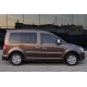 Боковые Трубы BB001 Черные (2 шт., Нержавейка) d60, Maxi База для Volkswagen Caddy 2015-2020 гг