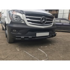 Передня нижня дуга Shark Black (нерж.) 2006-2013 для Mercedes Sprinter W906 рр