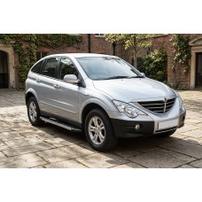Бокові пороги Duru (2 шт., Алюміній) для SsangYong Action 2005-2018 рр