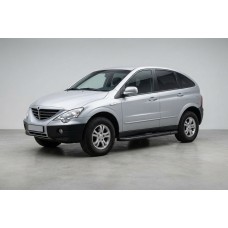 Бокові пороги Bosphorus Black (2 шт., Алюміній) для SsangYong Action 2005-2018 рр