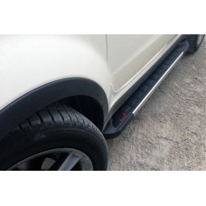 Боковые пороги RedLine V1 (2 шт., алюминий) для SsangYong Korando 2010-2019 гг