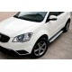 Боковые пороги Allmond Grey (2 шт., алюминий) для SsangYong Korando 2010-2019 гг