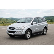 Боковые Подножки Allmond Black (2 шт., Алюминий) для SsangYong Kyron 2005-2014 гг