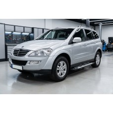 Боковые Подножки Sunrise (2 шт., Алюминий) для SsangYong Kyron 2005-2014 гг