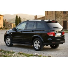 Боковые пороги Bosphorus Black (2 шт., алюминий) для SsangYong Kyron 2005-2014 гг