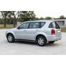Боковые Подножки Allmond Black (2 шт., Алюминий) 2005-2012 для SsangYong Rexton I