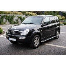 Боковые Подножки Maydos V1 (2 шт., Алюминий и Нержавейка) 2012-2017 для SsangYong Rexton I