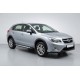 Боковые пороги Allmond Grey (2 шт., алюминий) для Subaru XV 2011-2017 гг