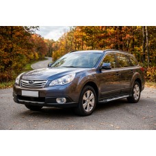 Боковые Подножки Sunrise (2 шт., Алюминий) для Subaru Outback 2009-2014 гг