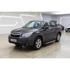 Бокові пороги Duru (2 шт., Алюміній) для Subaru Forester 2013-2018 рр