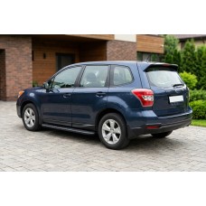 Боковые пороги Bosphorus Black (2 шт., алюминий) для Subaru Forester 2013-2018 гг