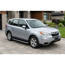 Бокові пороги Tayga Grey (2 шт., алюміній) для Subaru Forester 2013-2018 рр