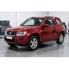 Бокові пороги Line (2 шт., Алюміній) для Suzuki Grand Vitara 2005-2017 рр