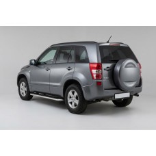 Бокові пороги Maydos V1 (2 шт., Алюміній -2026 нерж) для Suzuki Grand Vitara 2005-2017 рр