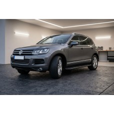Бокові пороги Bosphorus Black (2 шт., Алюміній) для Volkswagen Touareg 2010-2018 рр