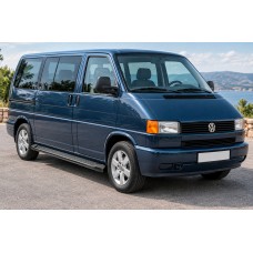 Боковые Подножки Allmond Black (2 шт., Алюминий) Длинная База для Volkswagen T4 Caravelle/Multivan 1990–2003 гг