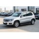Боковые Подножки Allmond Black (2 шт., Алюминий) для Volkswagen Tiguan 2007-2016 гг