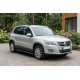 Боковые пороги Bosphorus Black (2 шт., алюминий) для Volkswagen Tiguan 2007-2016 гг