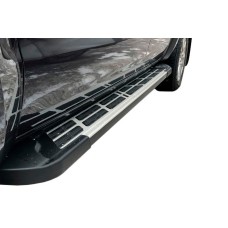 Бокові пороги Sunrise (2 шт., алюміній) для Volkswagen Amarok 2010-2022 рр