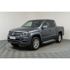 Бокові пороги Rainbow (2 шт., алюміній) для Volkswagen Amarok 2010-2022 рр