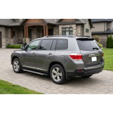 Бокові пороги RedLine V1 (2 шт., Алюміній) для Toyota Highlander 2008-2013 рр