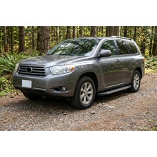 Бокові пороги Duru (2 шт., Алюміній) для Toyota Highlander 2008-2013 рр