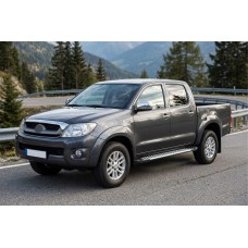 Боковые Подножки Line (2 шт., Алюминий) для Toyota Hilux 2006-2015 гг