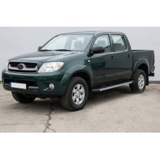 Боковые Подножки Duru (2 шт., Алюминий) для Toyota Hilux 2006-2015 гг