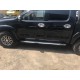 Бокові пороги Allmond Grey (2 шт., алюміній) для Toyota Hilux 2006-2015 рр