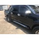 Бокові пороги Allmond Grey (2 шт., алюміній) для Toyota Hilux 2006-2015 рр