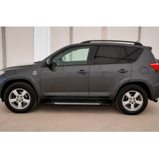 Бокові пороги Line (2 шт., Алюміній) для Toyota Rav 4 2006-2013 рр