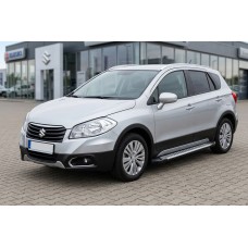 Бокові пороги Line (2 шт., Алюміній) для Suzuki SX4 S-Cross 2013-2016 рр