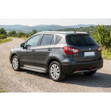 Боковые Подножки Rainbow (2 шт., Алюминий) для Suzuki SX4 S-Cross 2013-2016 гг