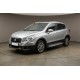 Боковые пороги Allmond Grey (2 шт., алюминий) для Suzuki SX4 S-Cross 2013-2016 гг