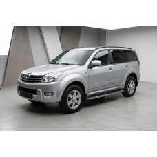 Боковые Подножки Maydos V1 (2 шт., Алюминий и Нержавейка) для GreatWall Haval/Hover H3 2005-2013 гг