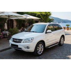 Бокові пороги RedLine V1 (2 шт., алюміній) для Chery Tiggo 3 2005- рр