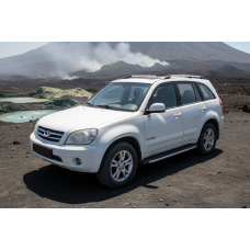 Бокові пороги Fullmond (2 шт., алюміній) для Chery Tiggo 3 2005- рр