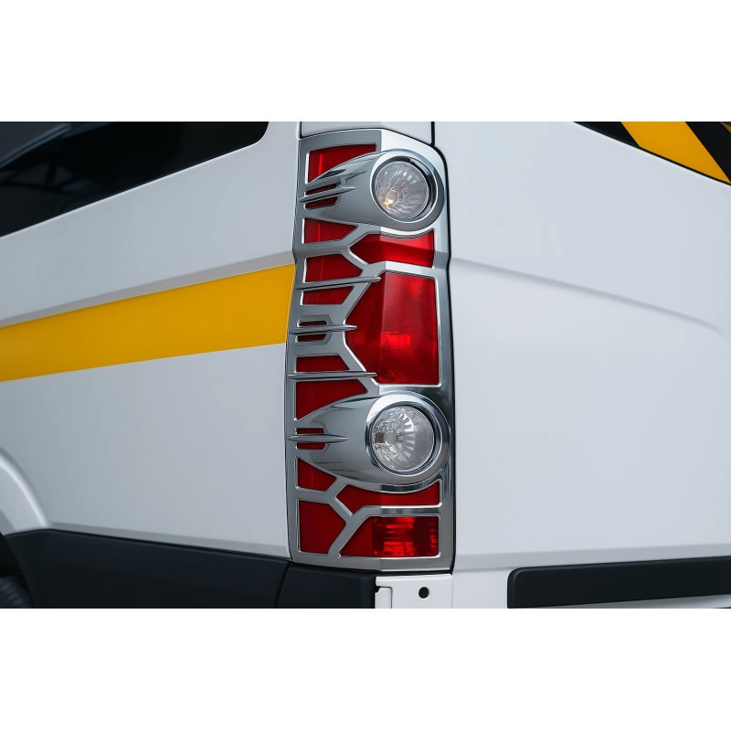 Накладки на стопи (2 шт, пласт) для Volkswagen Crafter 2006-2016 рр