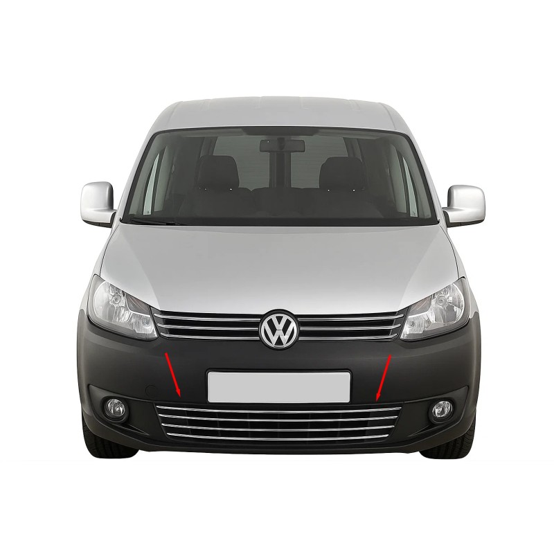 Цельная решетка бампера из нержавеющей стали для Volkswagen Caddy 2010-2015 гг