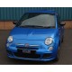 Накладки на дзеркала 2007-2015 (2 шт., натуральний карбон) для Fiat 500/500L