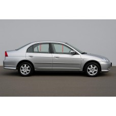 Наружняя окантовка стекол (4 шт, нерж) Carmos - Турецкая сталь для Honda Civic Sedan VII 2001-2006 гг