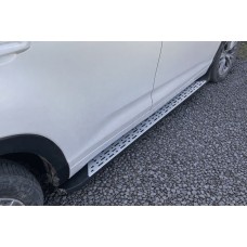 Пороги Оригінальний дизайн (для EU і USA, 2 шт, алюміній) для Toyota Highlander 2013-2019 рр