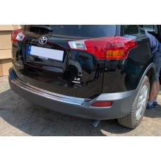 Кромка багажника OmsaLine (нерж.) (2013-2016) для Toyota Rav 4 рр