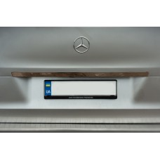 Планка над номером широка (нерж) Carmos - Турецька сталь для Mercedes Vito / V-class W447 2014- рр