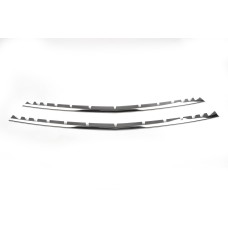 Накладки на решітку бампера (2 шт, нерж) Vito вантажний (хром) для Mercedes Vito/V-class W447 2014- рр